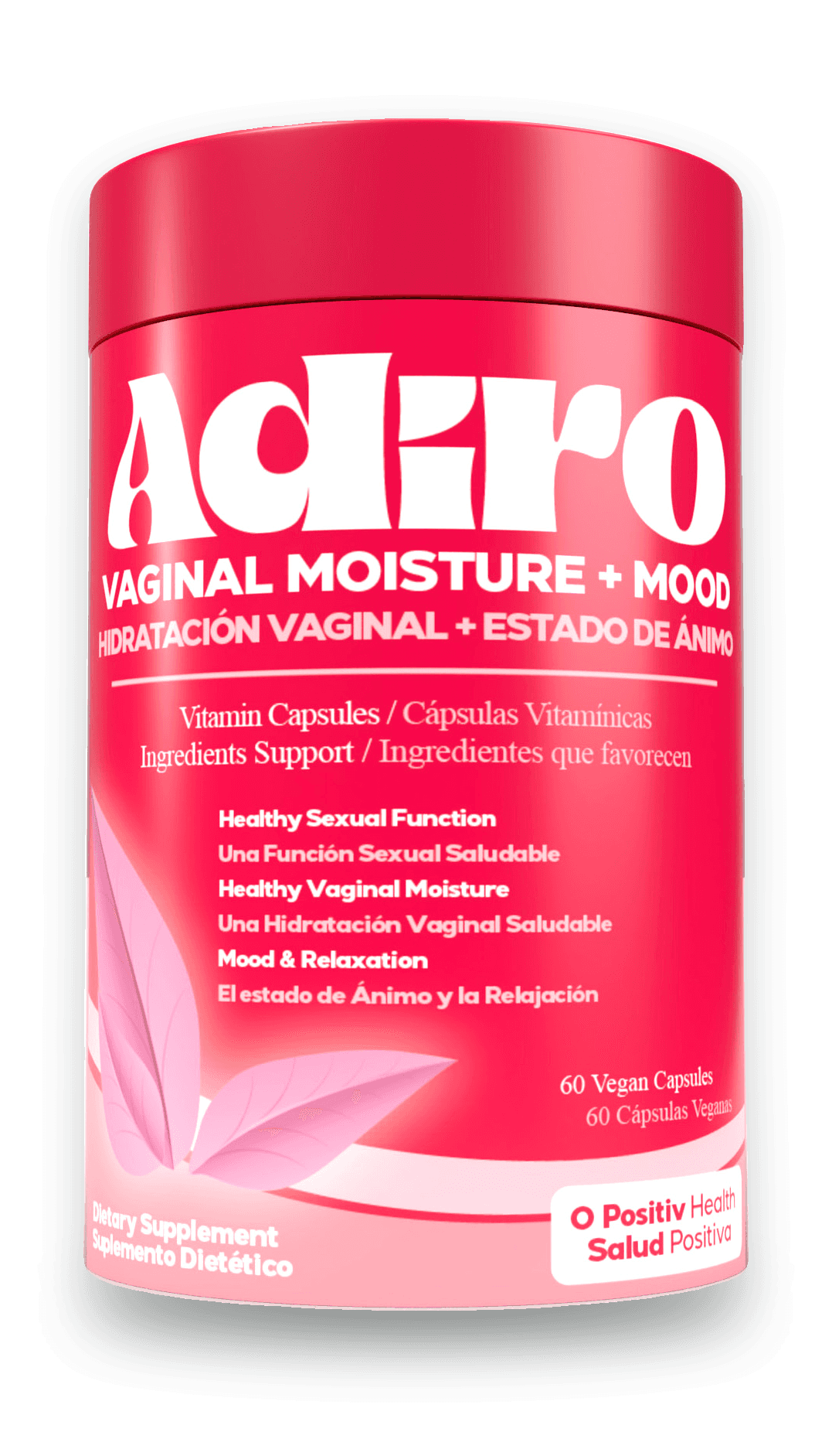 Adiro Vaginal Moisture + Mood - 60 cápsulas veganas